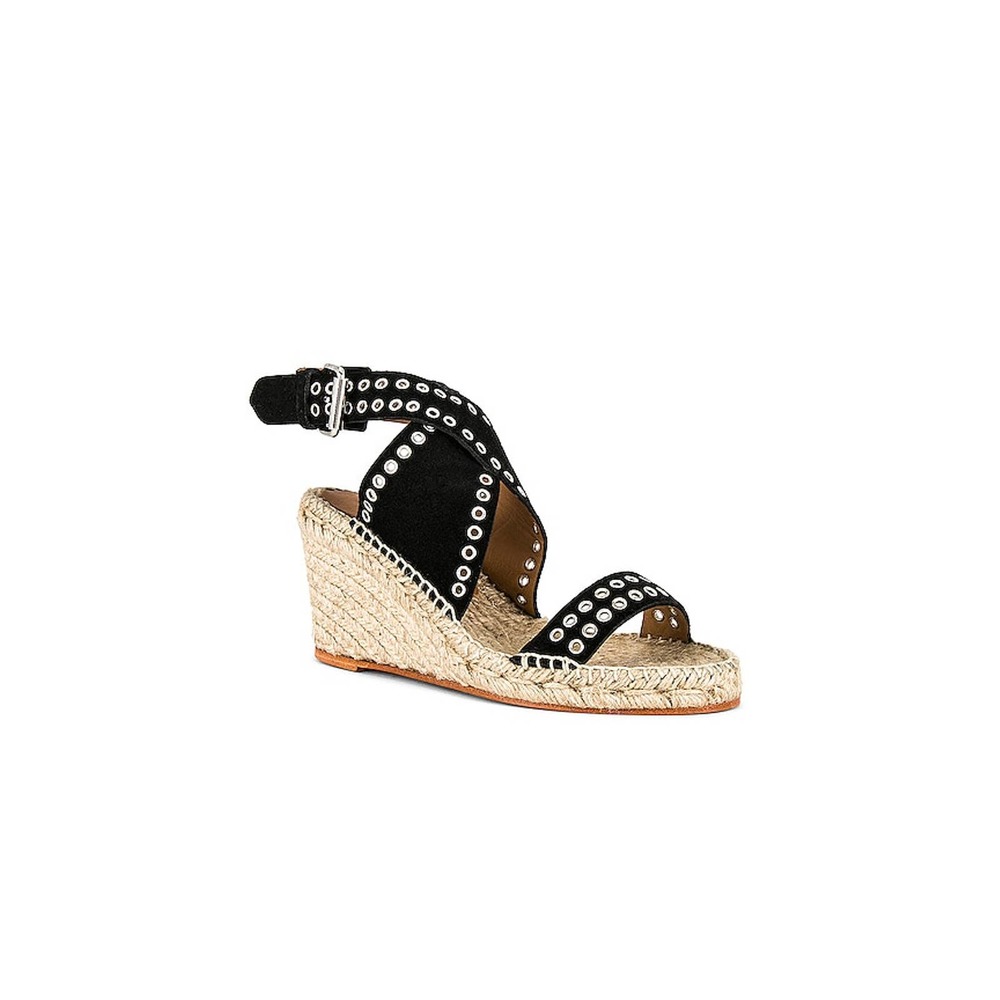 Isabel Marant Black Espadrille Wedges